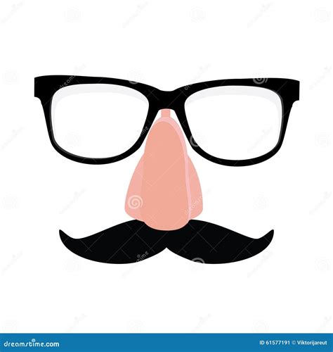 cartoon with mustache and glasses